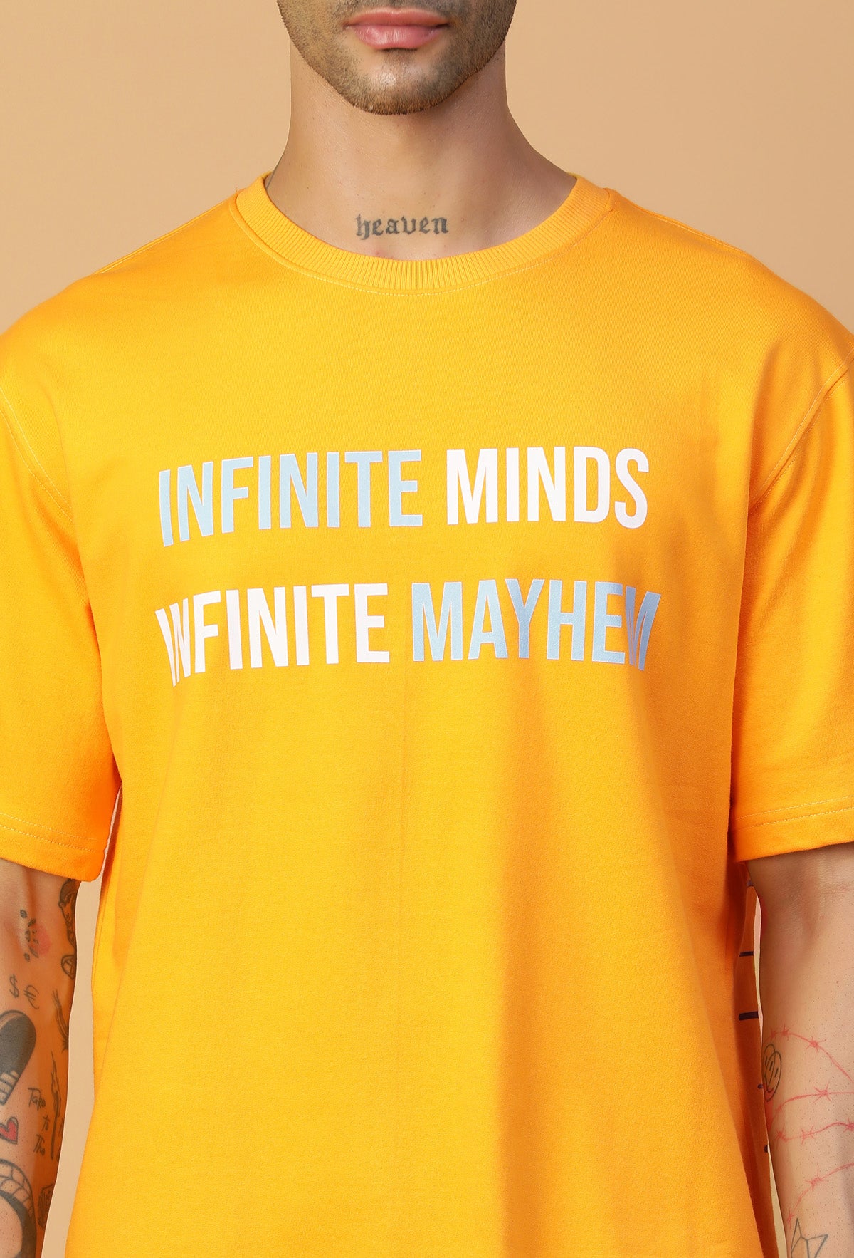 Premium Rick and Morty Pure Cotton Oversized T-shirt Mustard