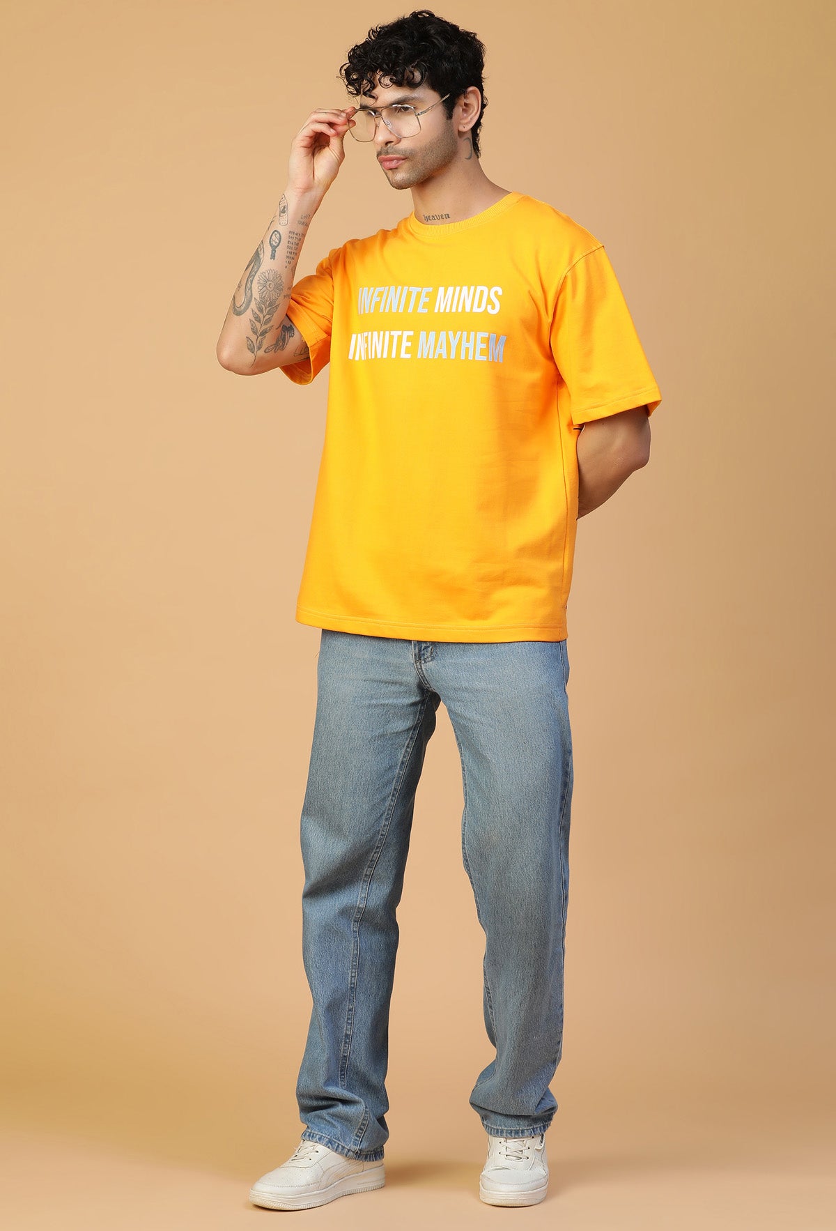 Premium Rick and Morty Pure Cotton Oversized T-shirt Mustard