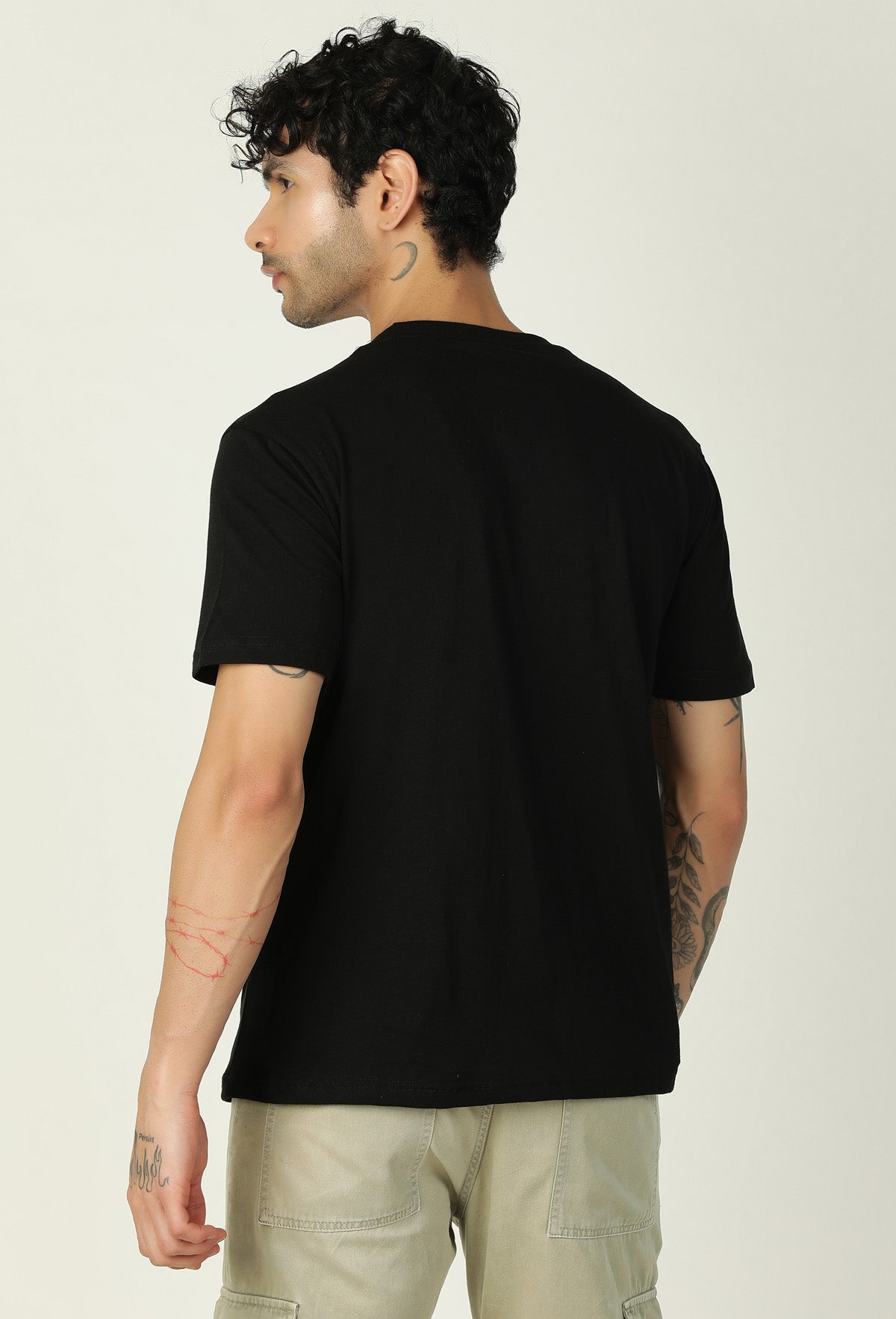 Spider Symbol Regular Fit Printed T-Shirt Black