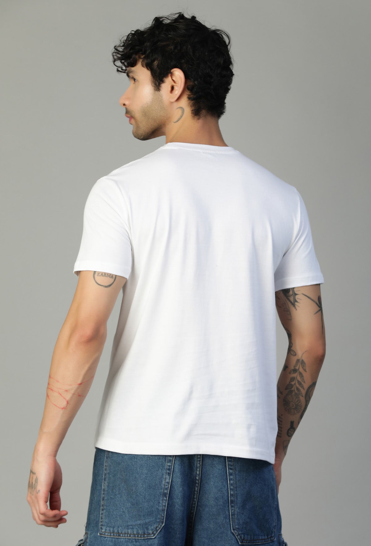 One Piece Symbol White Regular Fit Printed T-Shirt