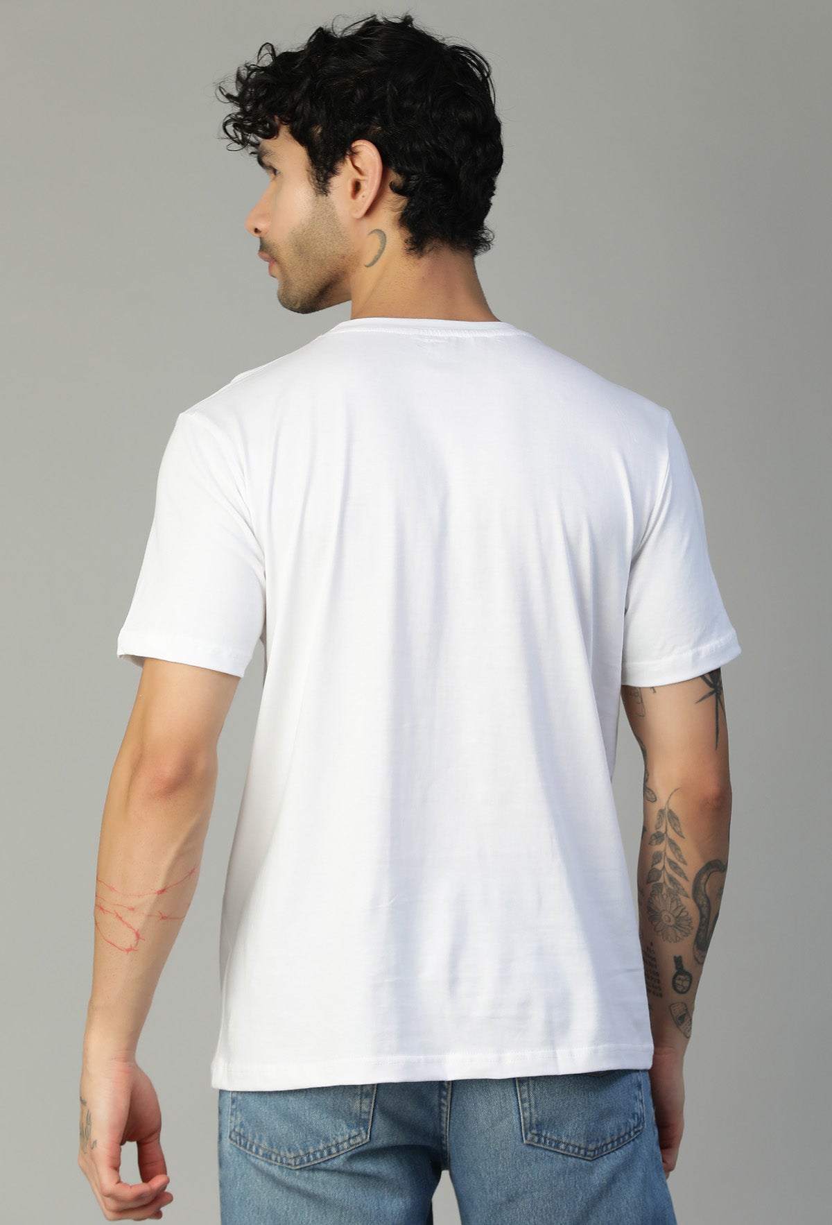 Wanted Design Printed Regular Fit Printed T-Shirt White
