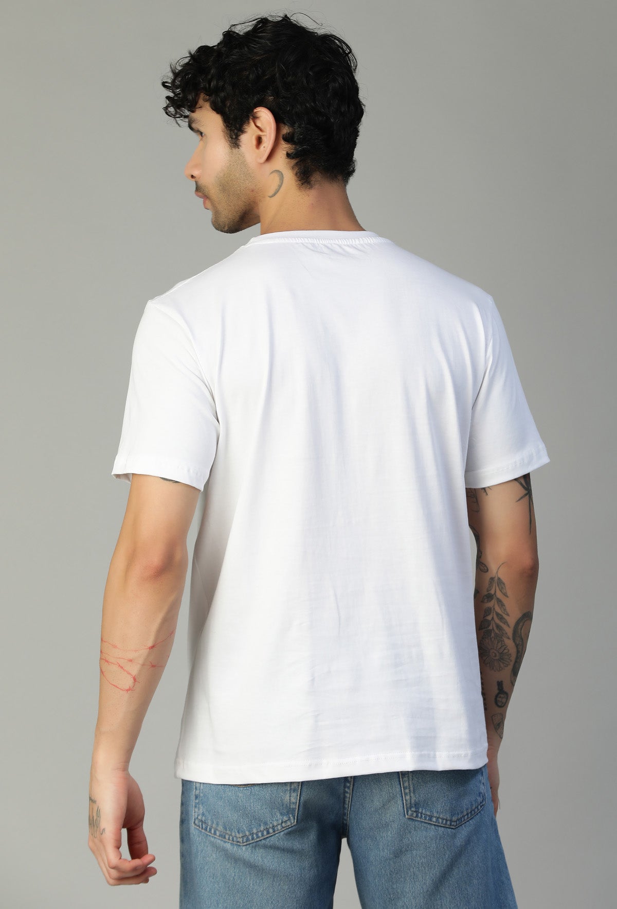 Funky Troll Face Design Regular Fit White T-Shirt