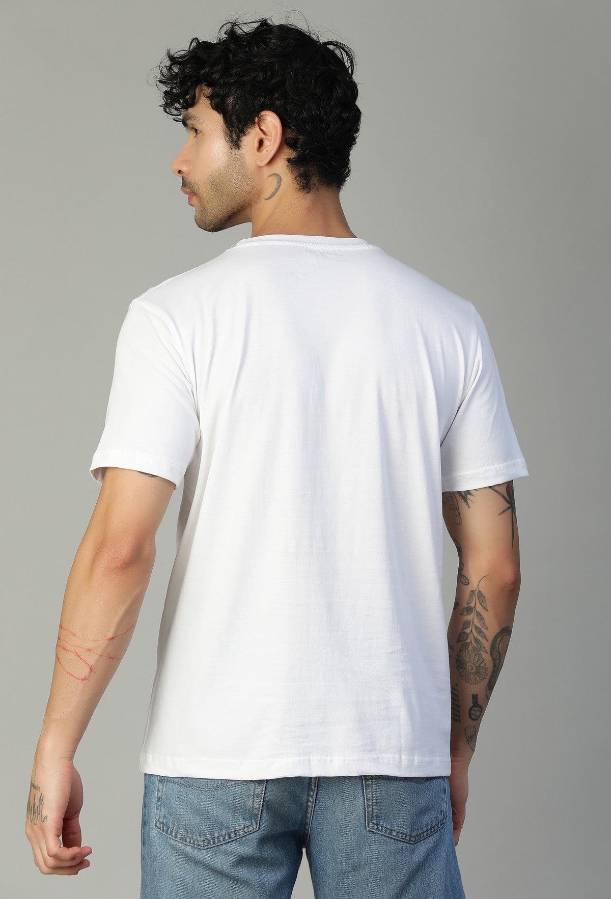 Regular Fit Deadpool Printed T-Shirt White