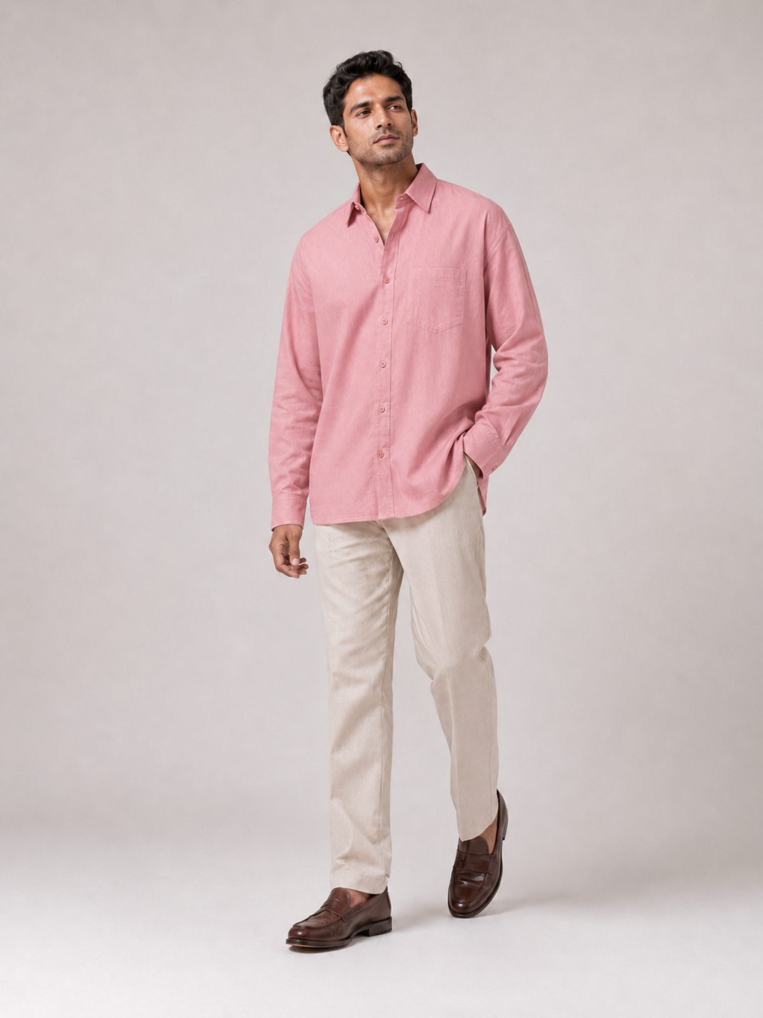pink oversize tshirt for men