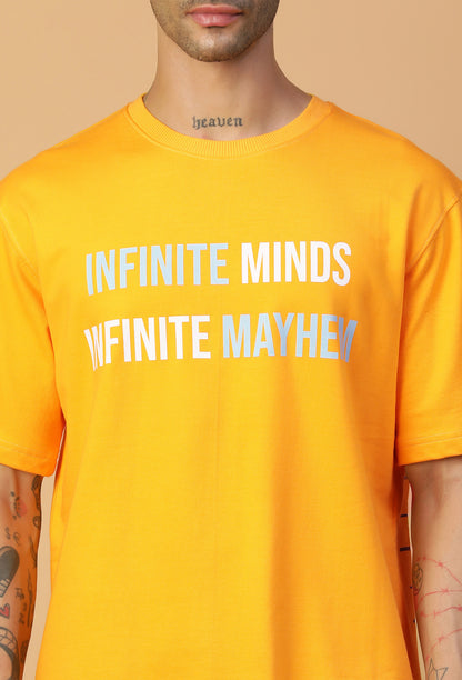 Premium Rick and Morty Pure Cotton Oversized T-shirt Mustard