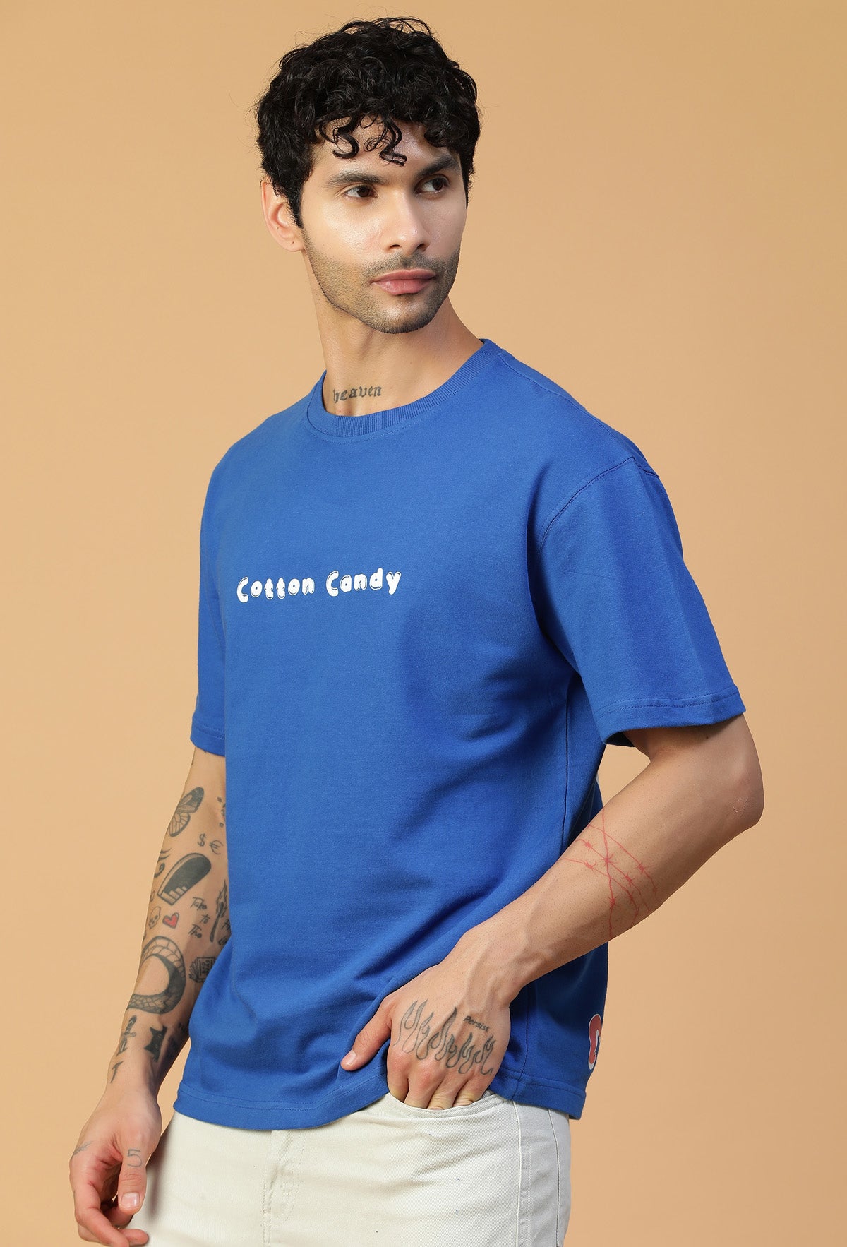Tony Tony Chopper Premium Pure Cotton Oversized T-shirt Royal Blue.
