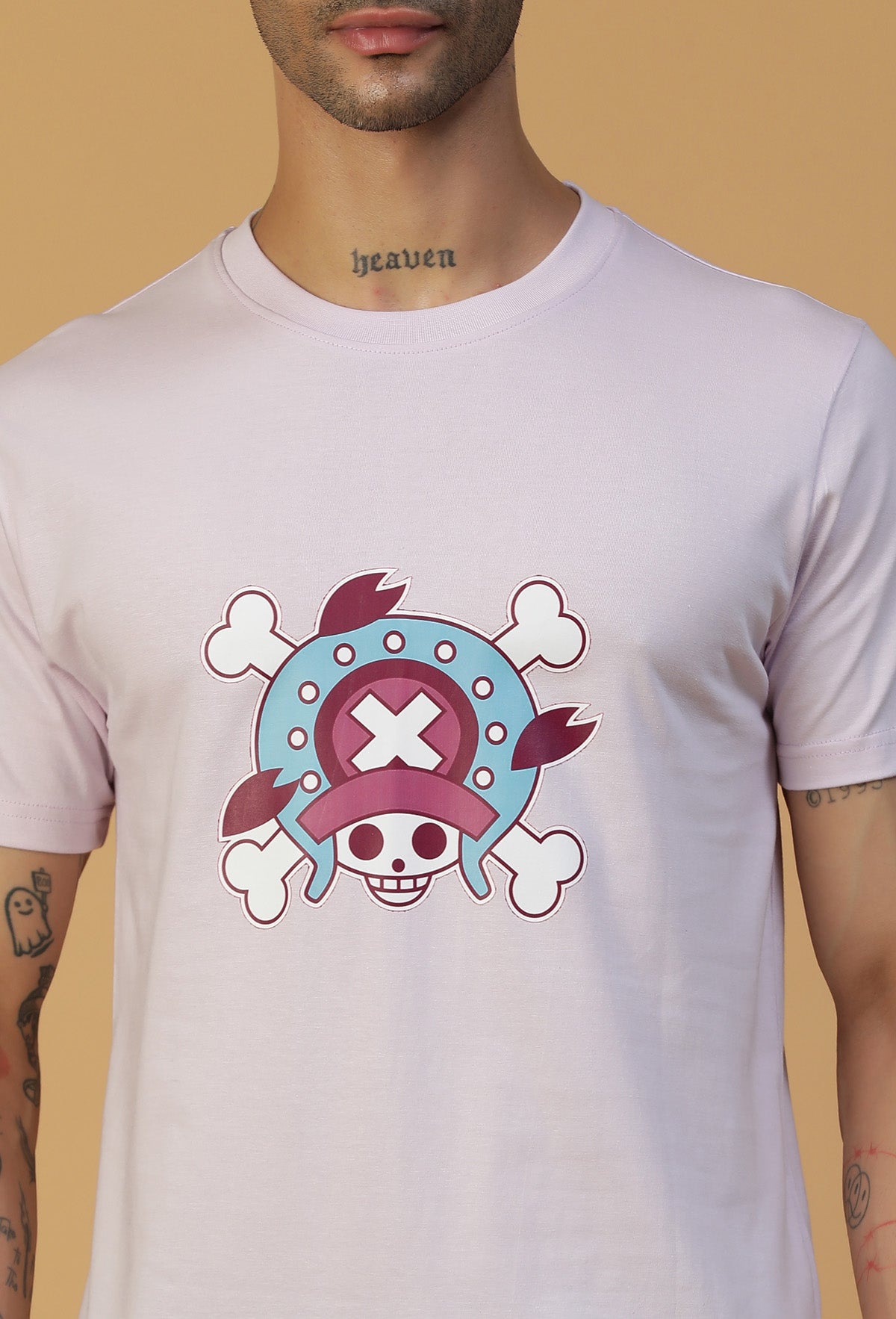Regular Fit One piece Character Tony Tony Chopper Lavender T-Shirt.