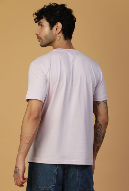 Regular Fit Unique Floral Lavender T-Shirt