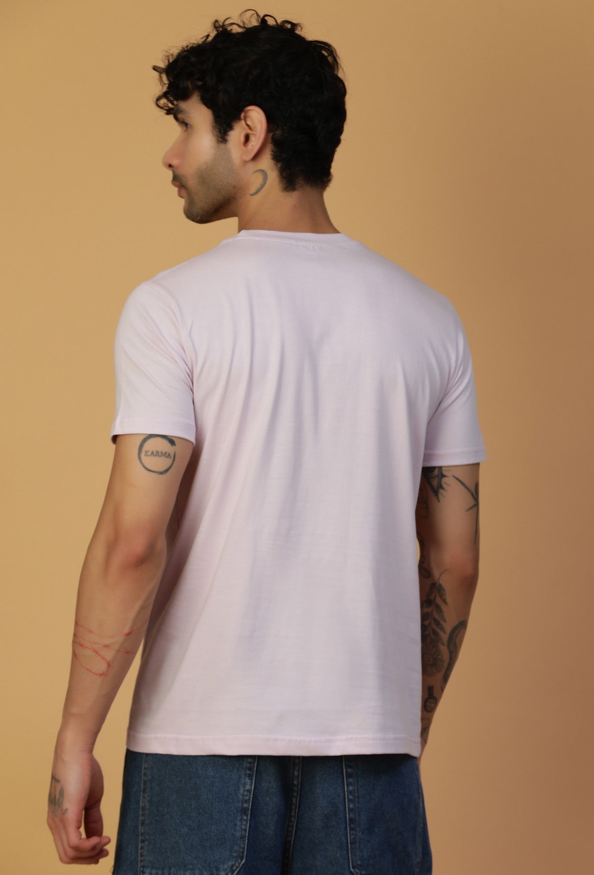 Regular Fit One piece Pirate Crew Symbol Lavender T-Shirt.