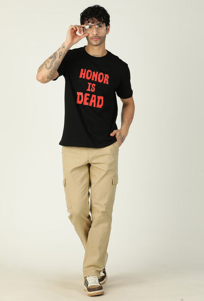 Game Graphic Regular Fit Printed T-Shirt Black