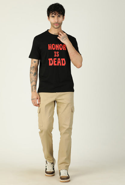 Game Graphic Regular Fit Printed T-Shirt Black