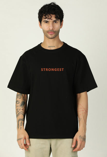 Premium Dragon Design Printed Pure Cotton Black Oversized T-shirt