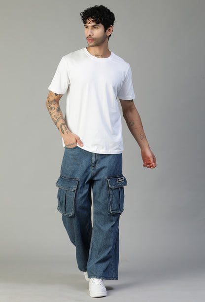 Solid White Regular Fit Premium T-Shirt
