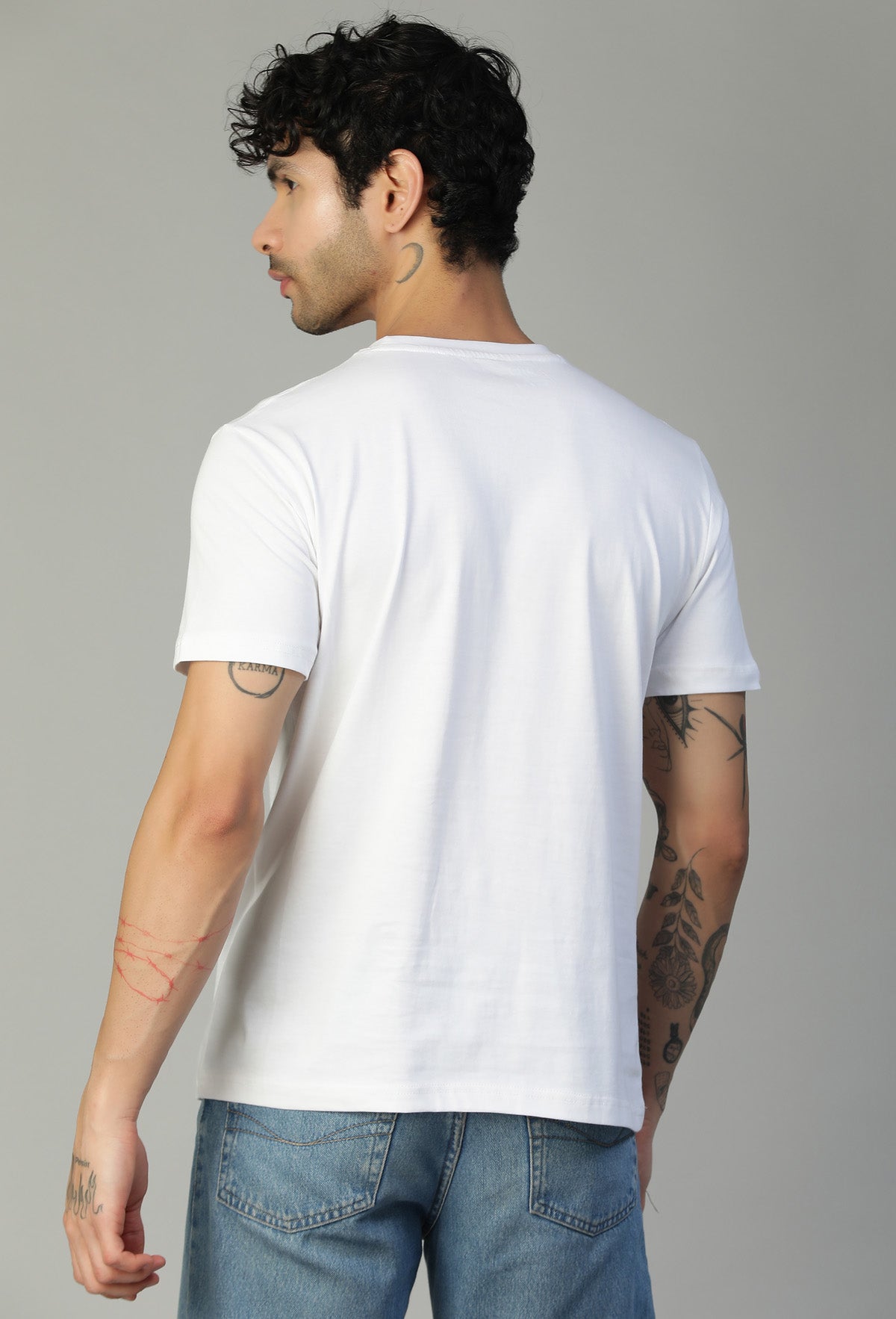 One Piece Anime Design Regular Fit Printed T-Shirt White.