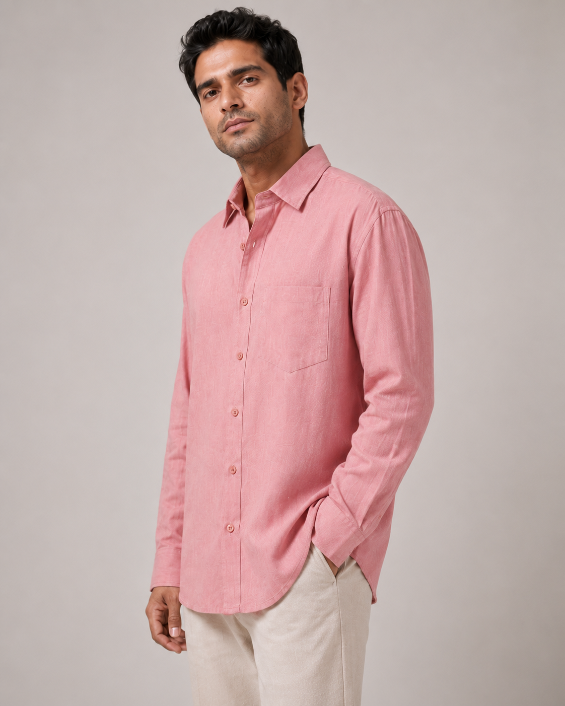 pink oversize tshirt for men