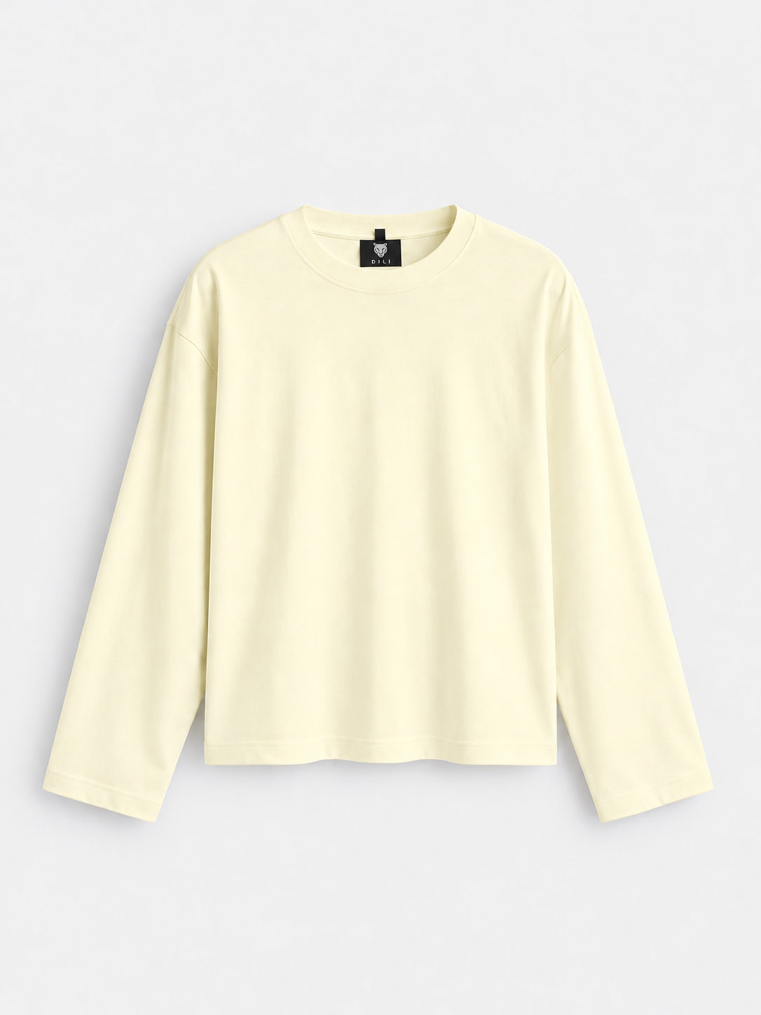 Men's Ivory Cream Oversized Full Sleeve T-Shirt product view