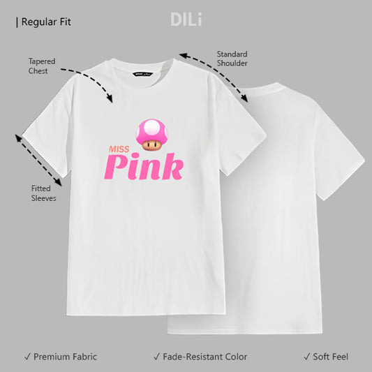 Text Graphic Printed Regular Fit Printed T-Shirt White