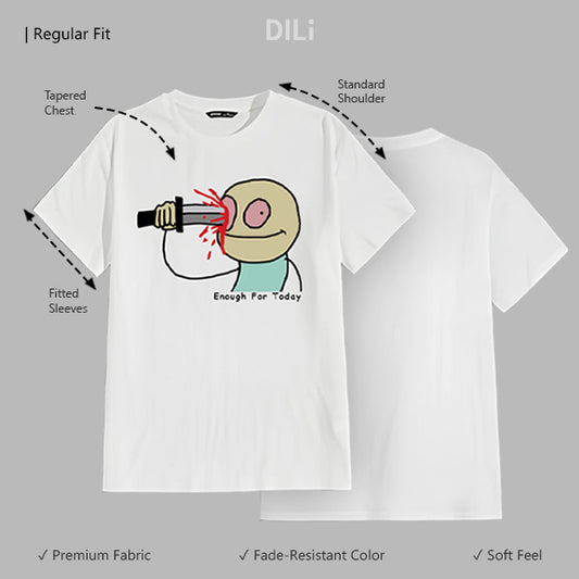 Funky Troll Face Design Regular Fit White T-Shirt